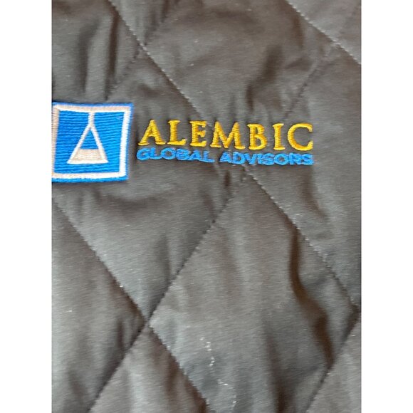 Peter Millar Blue & Black Reversible Quilted Vest With Crown Button Accent - Picture 7 of 9